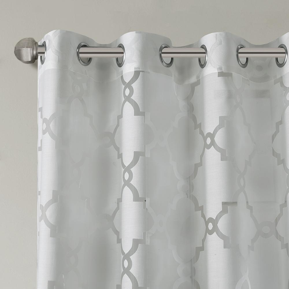 Grey - Soft Harmony Sheer Curtain Panel (95")