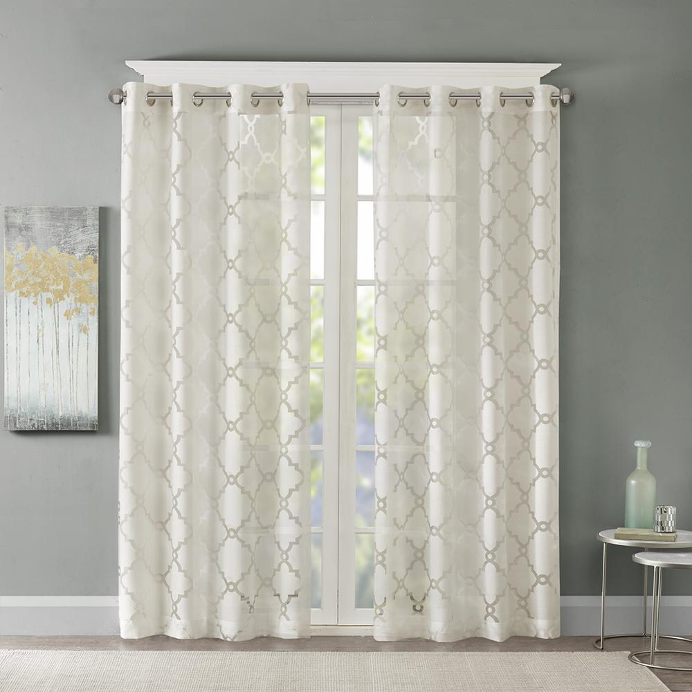 Ivory - Soft Harmony Sheer Curtain Panel (95")