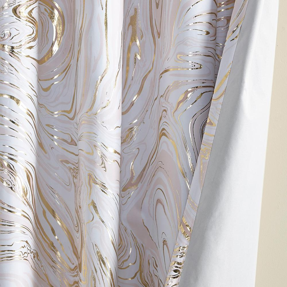 Golden Marble Twilight Total Blackout Curtain Panel (63")