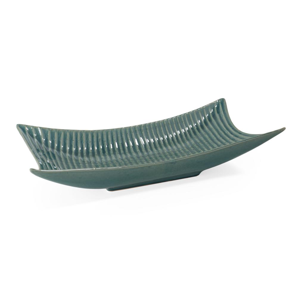 Teal - Shimmering Centerpiece Tray (20"W)