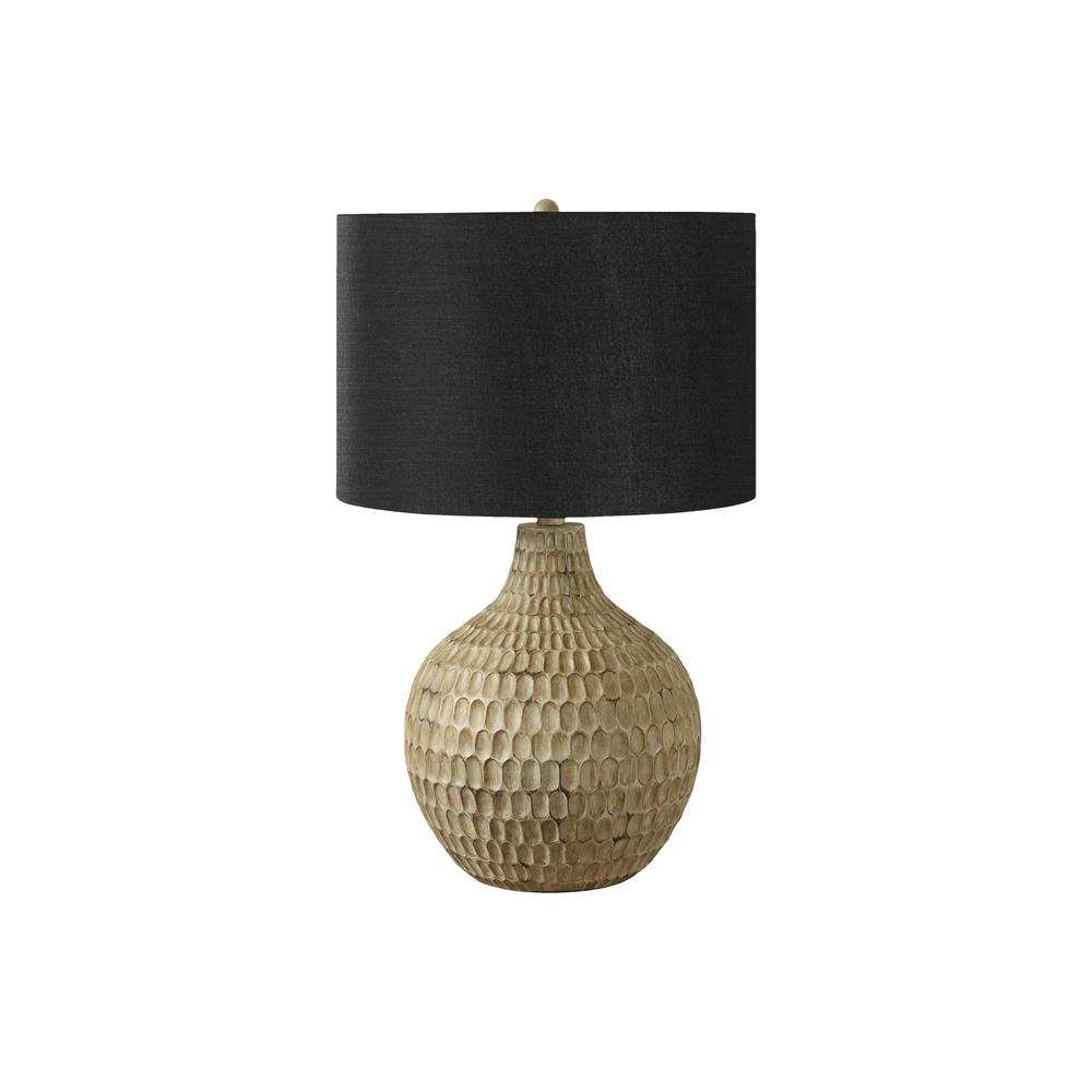 Chic Textured Gourd Base Table Lamp (1 Pc) 25.0"