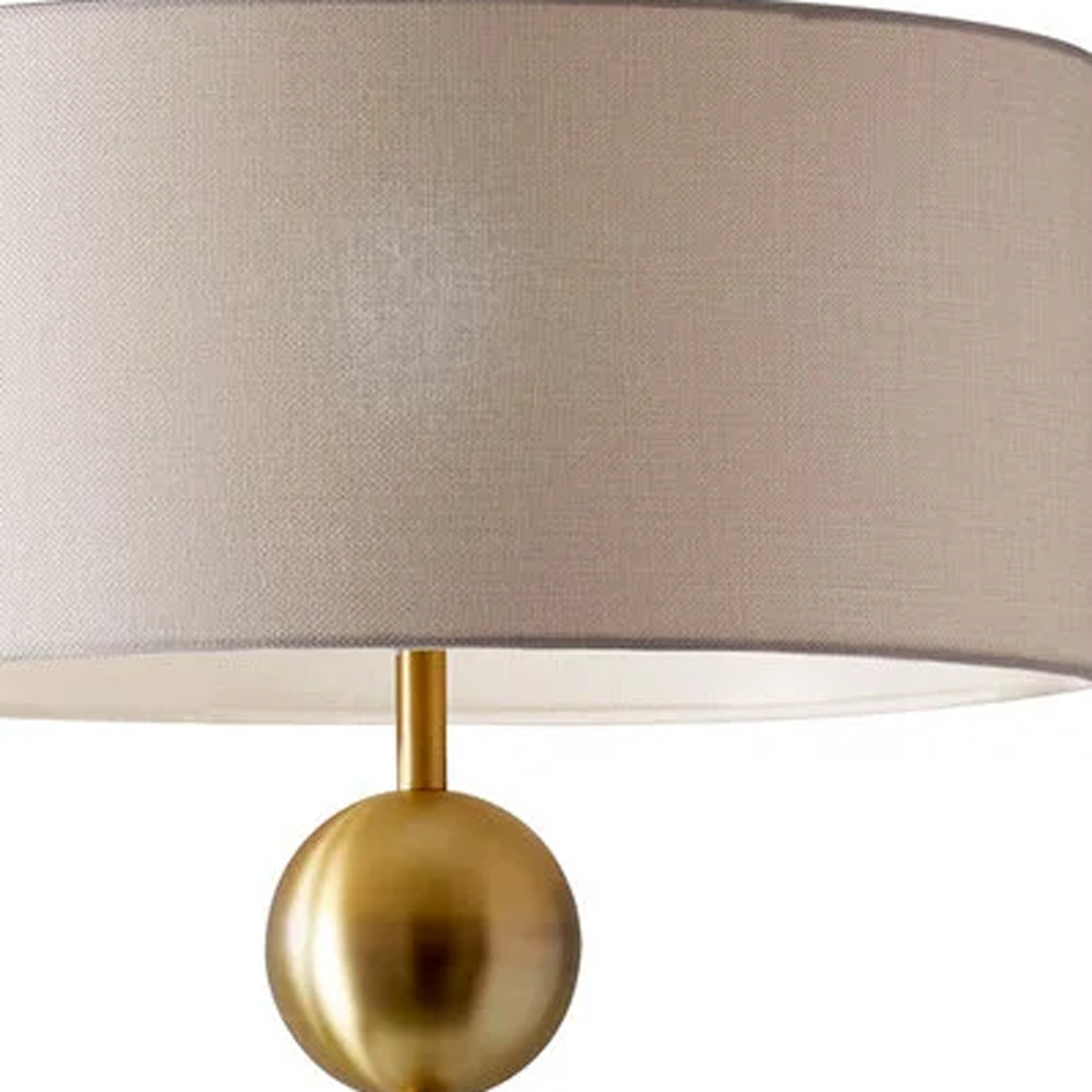 Gorgeous Brass Vintage Style Floor Lamp (69"H)