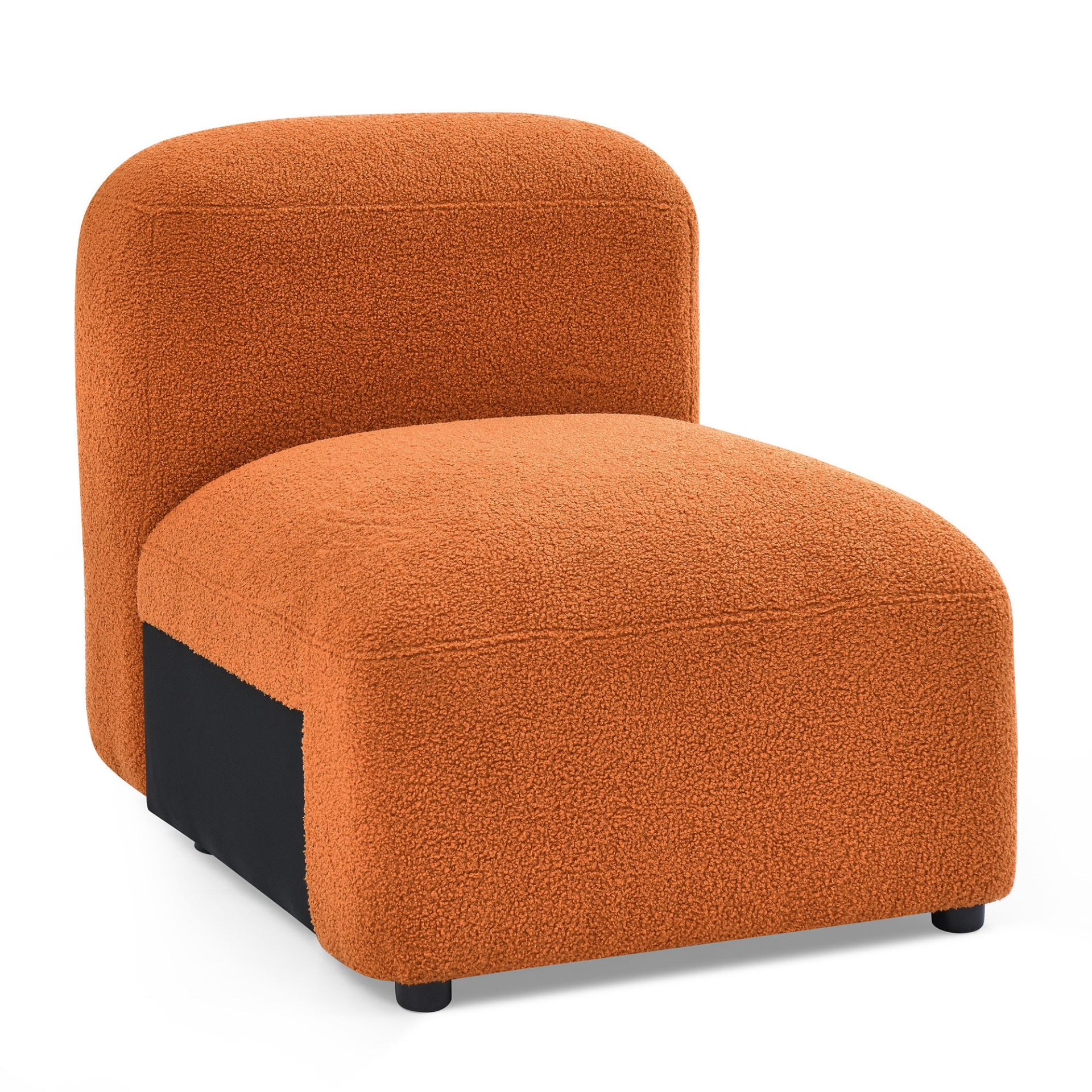 Orange: Cozy L-Shape Modular Style Sectional Sofa with DIY Combination (94.5" x 58")