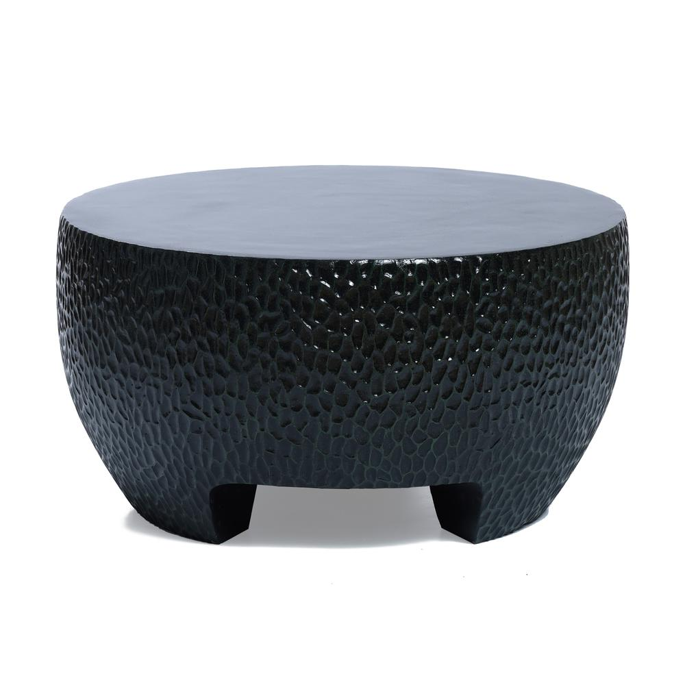 Black - Eclipse Round Outdoor Coffee Table