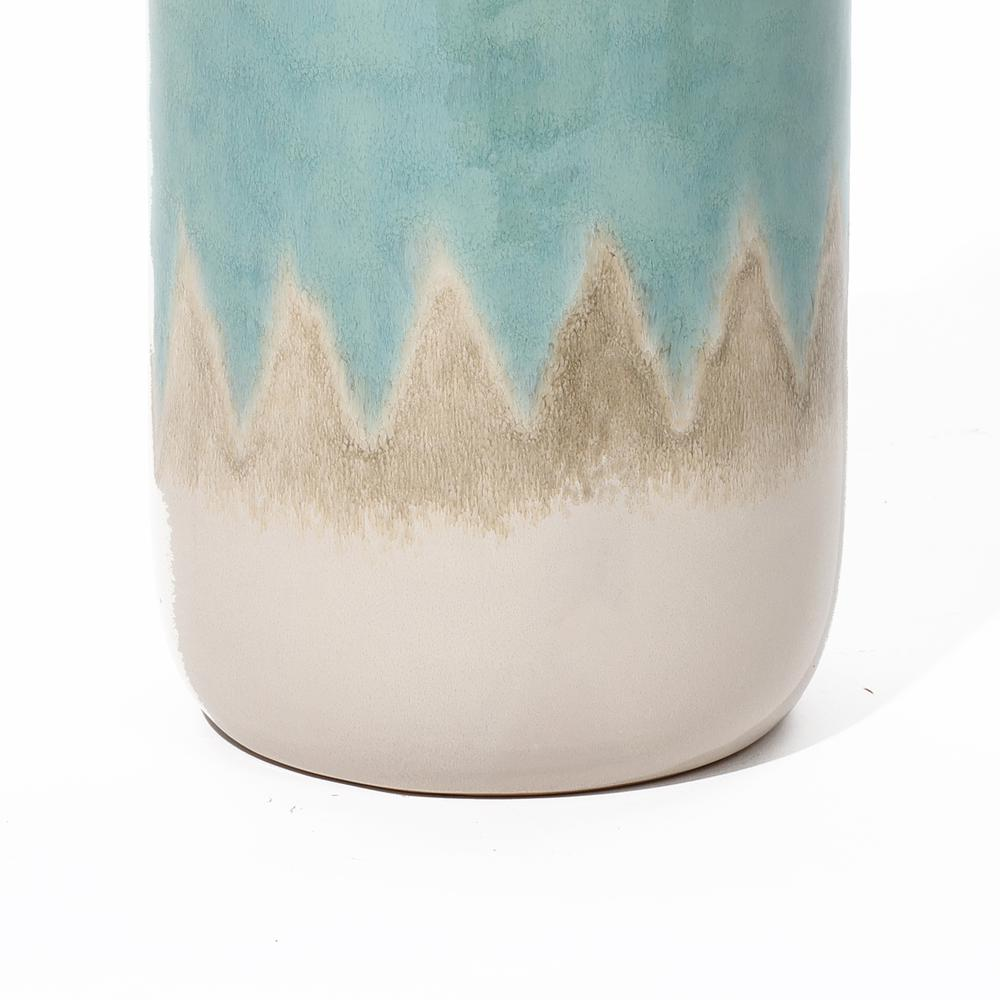Ocean Ombre 15.35-Inch Tall Stoneware Vase