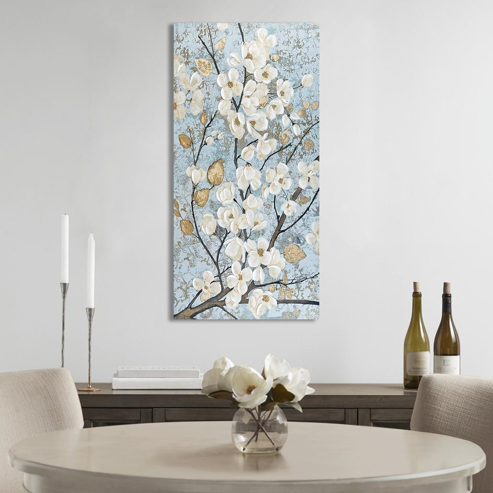 Striving, Hand Embellished Gold Foil Wall Art Canvas (39" x 19")