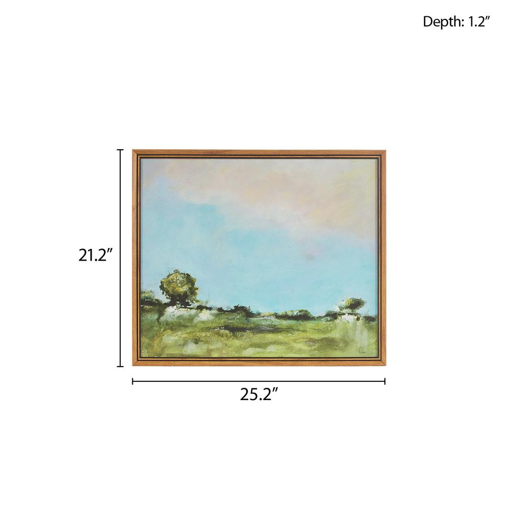 Across The Plains 2, Wall Art Framed Canvas - Framed (25" x 21")