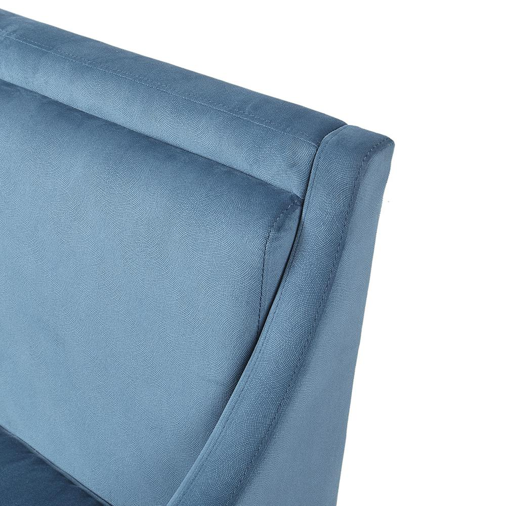 Blue - Cosmopolitan Charm Accent Armchair With Lumbar Pillow (1 Pc)