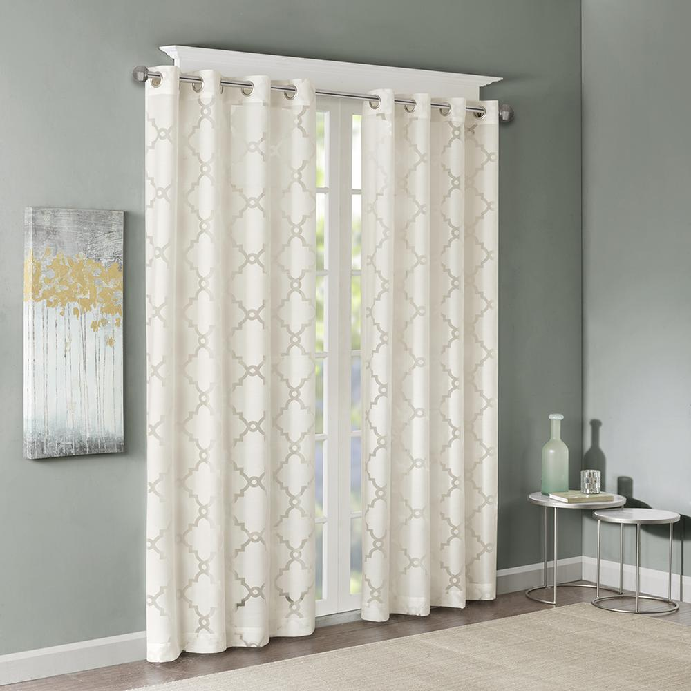 Ivory - Soft Harmony Sheer Curtain Panel (84")