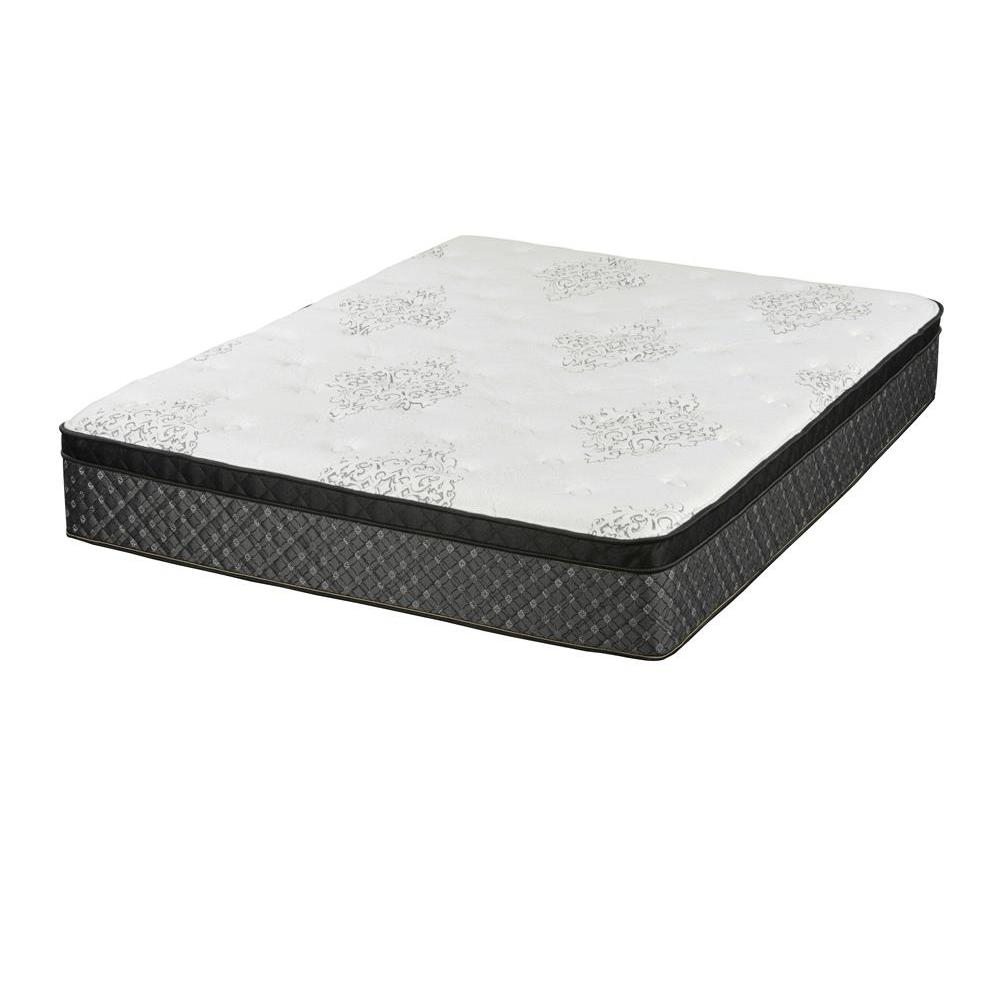 Queen - Black & White Luxury Comfort Aspen Mattress (12.5")