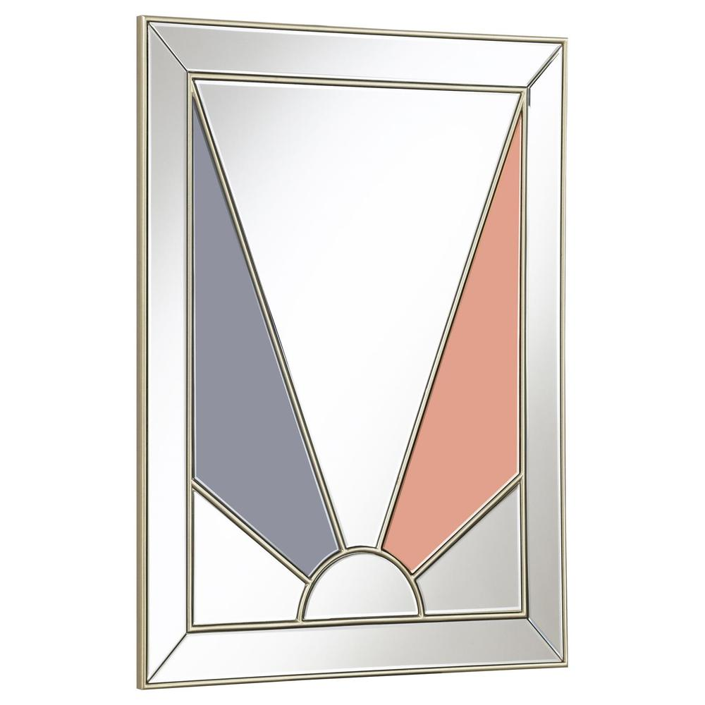Champagne and Grey - Sophisticated Rectangular Mirror (31.5" x 39.25")