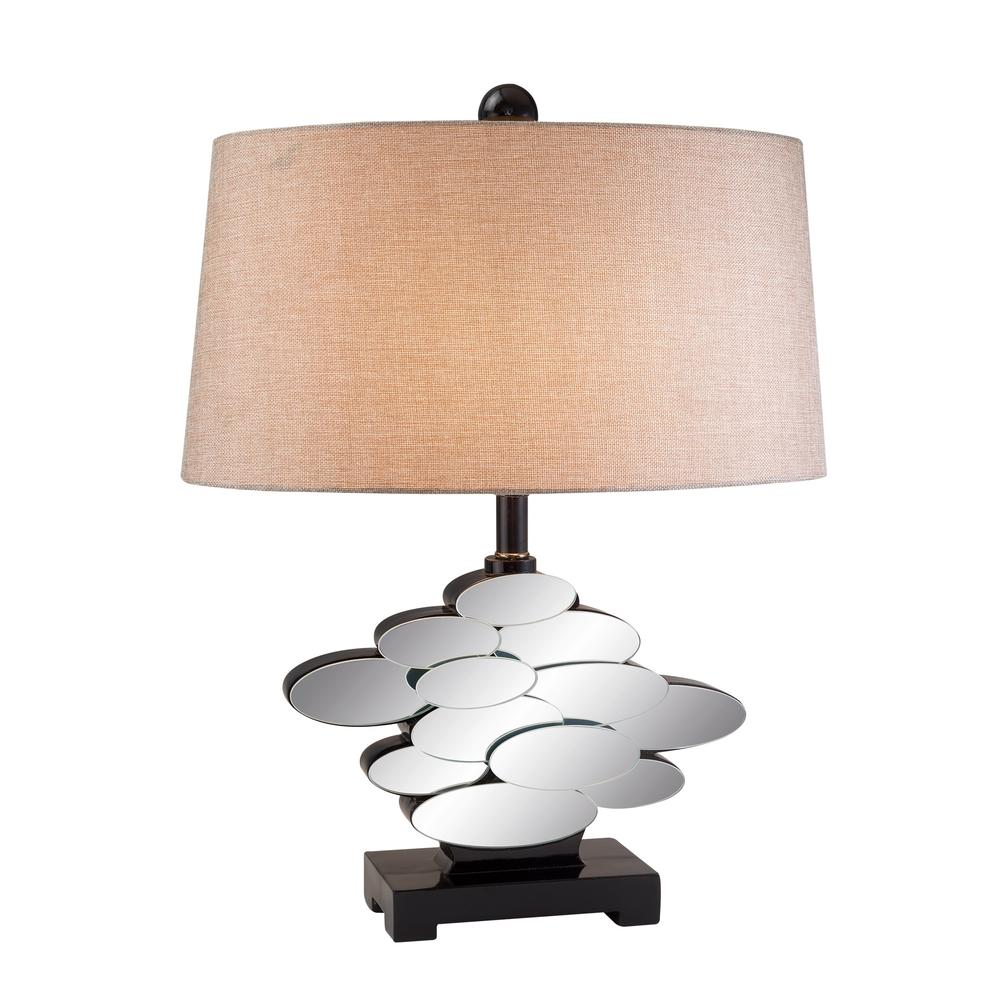 Intriguing Mirrored Accents Table Lamp (25.0"H)