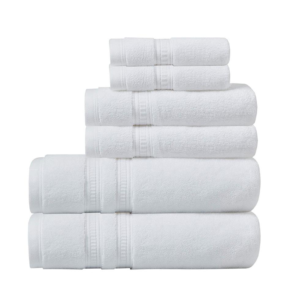 Signature Cotton Towel Set (6 Piece) White