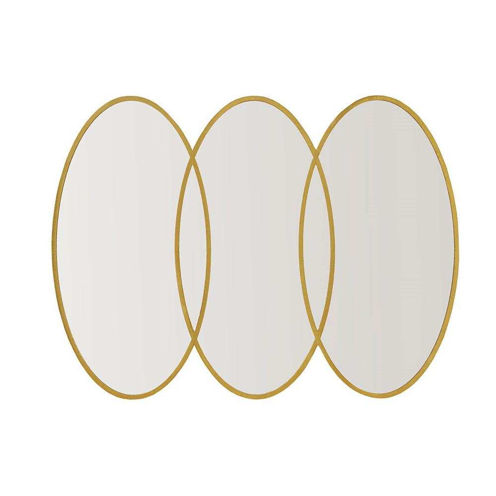Stunning Overlapping Oval Decorative Mirror (40" x 30")