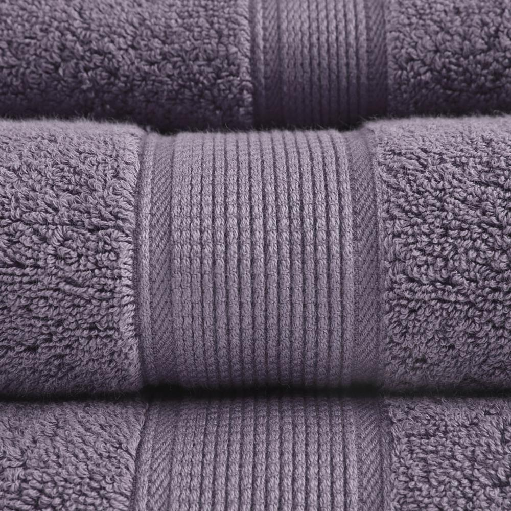 Signature Cotton Towel Set (8 Piece) Purple