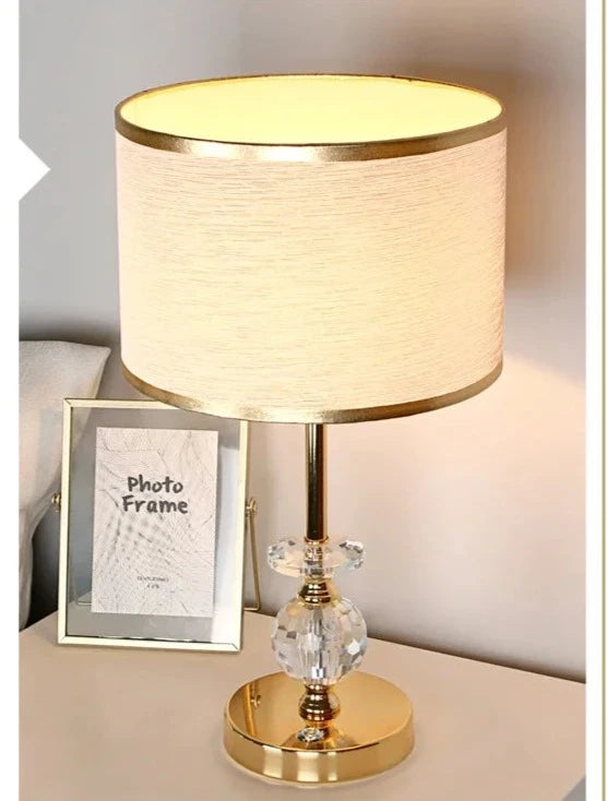 Gold Glow Crystal Table Lamp (1 Pc)