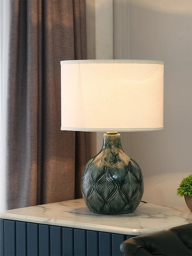 Green - Chic Radiant Realm Table Lamp (19.7")