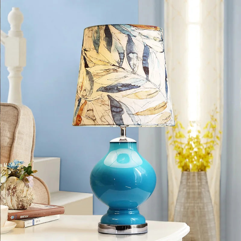 Blue - Serene Tropical Coast Table Lamp